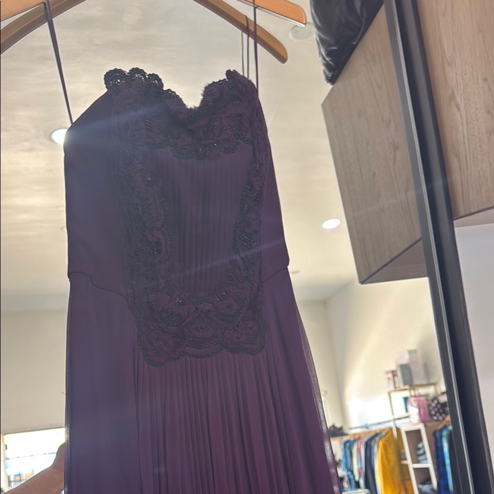 Carolina Herrera Purple Prom Dress